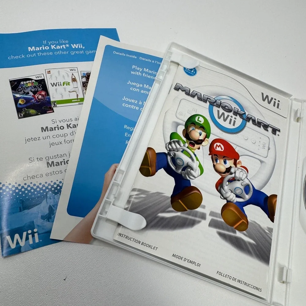 Mario Kart Wii Nintendo Wii Game Complete with‎ Manual, EUC